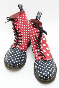 Dr.Martens （Getta Grip） / ドット8ホールブーツ 赤ｘ紺 S-24-12-23-015-PU-SH-HR-ZS