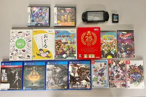 ◎1円スタート◎ PSP1000 & ゲームソフト 各種 セット おまとめ Switch PSP PS4 DS Wii 任天堂 プレステ ソフト