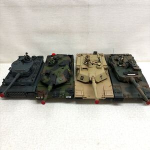 11118K6 まとめ★TOKYO MARUI 東京マルイ RC BATTLE TANK 4点セット 1/24 ラジコン タイガー レオパルド M1A2 陸上自衛隊 戦車 ミリタリー