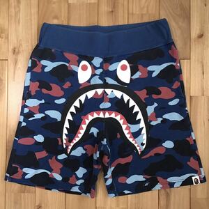 Multi camo シャーク ハーフパンツ Sサイズ a bathing ape BAPE shark shorts ショーツ エイプ ベイプ アベイシングエイプ 迷彩 68q