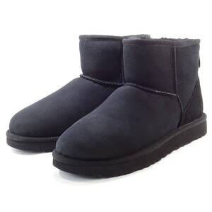 即決 UGG australia CLASSIC MINI II 24.0cm ムートンブーツ アグオーストラリア 1016222 クラシック ミニ 2 レディース ブラック スエード