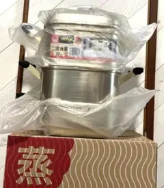 ツルマル印　蒸し器　2段角蒸　20cm 3段