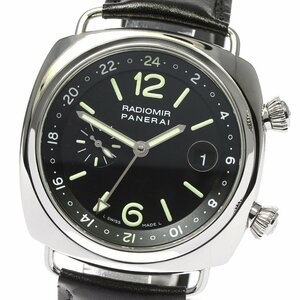 パネライ PANERAI PAM00184 ラジオミール GMT 自動巻き メンズ 良品 箱・保証書付き_802102