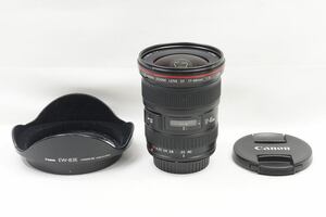 【適格請求書発行】良品 Canon キヤノン EF 17-40mm F4L USM フルサイズ ズームレンズ　フード付【アルプスカメラ】240920c