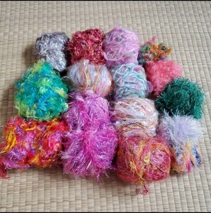 ファー　毛糸　変わり糸　毛糸いろいろ　イタリア毛糸　編み物　　　毛糸⑥