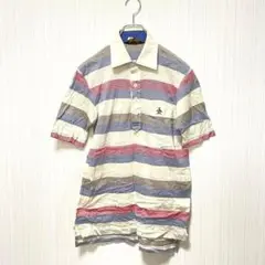 【CLASSIC】Tシャツボーダーシャツ夏服Ｍサイズカットソーゴルフレディース