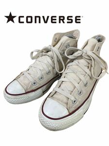 b432 CONVERSE ALL STAR コンバース オールスター オフホワイト レディース スニーカー メジャー採寸23.5㎝ シューズ 靴 くつ ファッション