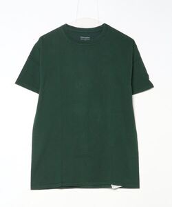 「Champion」 ワンポイント半袖Tシャツ M グリーン メンズ