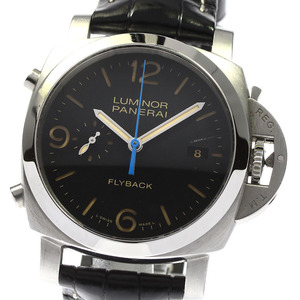 パネライ PANERAI PAM00524 ルミノール クロノ フライバック クロノグラフ デイト 自動巻き メンズ 箱・保証書付き_800916