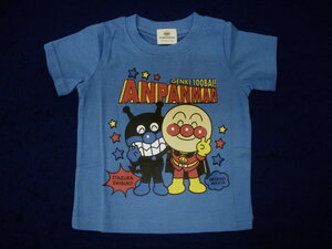 新品　TA3038-90　アンパンマン半袖Ｔシャツ　バイキンマン・アンパンマン　青　レターパック発送（代引き不可）