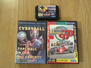 送料無料 メガドライブ 纏め売り まとめ セット サイバーボール モナコGP スーパーハングオン CYBER BALL MonacoGP SUPER HANG ON