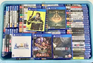 【中古・ジャンク品】1円 ～ PS4 FFX/X-2 バイオRE:4 サイバーパンク 戦国立志伝 エルデン 他 大量まとめ 【要年齢確認】.