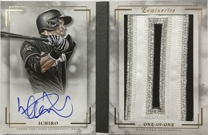 【1/1枚限定】イチロー直書きサイン実使用ジャンボパッチ 2018 Topps Luminaries Game-used Jumbo Letter Patch Auto