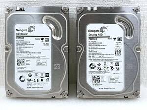 SEAGATE Barracuda ST2000DM001 3.5インチ 2TB HDD (2台セット)