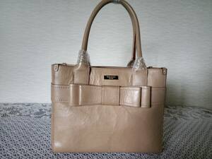 正規店購入品　ケイト・スペード／Kate Spade　ショルダーバッグ【 villa avenue quinn handbag】WKRU1454　ベージュ系×赤