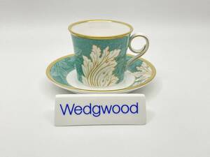 ＊未使用＊ WEDGWOOD ウェッジウッド ＊UNUSED＊ TIME FOR WEDGWOOD Green Coffee Duo タイムフォアウェッジウッド コーヒーデュオ *L434