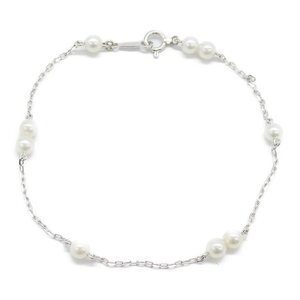 ミキモト ステーション パール ブレスレット ブランドオフ MIKIMOTO K18WG（ホワイトゴールド） ブレスレット K