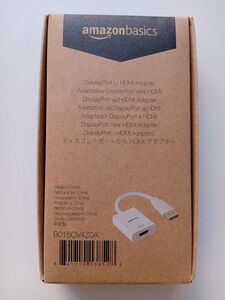 【Amazonベーシック DisplayPort to HDMI】 A/F変換アダプター HDMI 1.4規格　未使用品