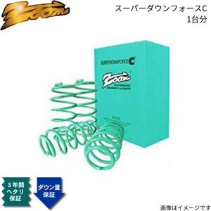 ダウンサス ベクトラワゴン(XH) XH201 ズーム スーパーダウンフォースC オペル 1995/10～2002/07 C20(SEL) 2.0L 1台分 ZOP016005SDC