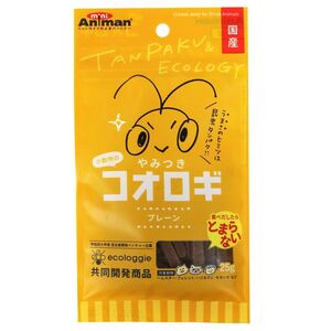 （まとめ買い）ミニアニマン 小動物のやみつきコオロギ プレーン 25g 小動物用フード 〔×12〕