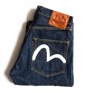 【雰囲気抜群/濃紺】EVISU 【LOT.2001 デニムパンツ】32×32 エビス ジーンズ カモメ 2405472