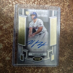 【199枚限定】MLB 2024 Topps〈WYATT LANGFORD〉RC 直筆サイン auto ルーキー Tier One BREAK OUT AUTOGRAPH テキサス・レンジャーズ