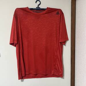 【USA輸入】Reebok 古着 スポーツTシャツ レッド メンズ2XL