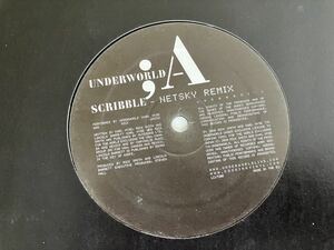 UNDERWORLD / SCRIBBLE (NETSKY REMIX,ALBUM) 12inch UNDERWORLDLIVE.COM UK UWR00031 アンダーワールド,DRUM