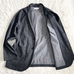 1円〜【極美品】希少 B:MING by BEAMS ビームス テーラードジャケット アンコン デニム インディゴ 春夏 グレー メンズ Mサイズ