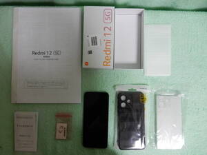  超美品SIMロック解除済 Redmi 12 5G XIG03 Black 