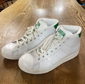 adidas アディダス スタンスミス STANSMITH ハイカットスニーカー 25.5cm 外履き5日程度使用品