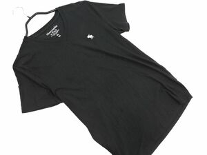 ネコポスOK Abercrombie & Fitch アバクロンビー＆フィッチ Vネック ワンポイント Tシャツ sizeXS/黒 ■◆ ☆ efa3 メンズ