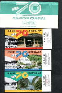 ◎Ｓ５８　糸魚川駅開業７０周年記念（金沢局）糸魚川駅