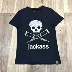 ジャッカス jackass スカル ブラック 半袖Ｔシャツ ACTS使用 S