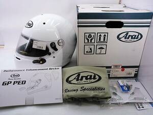 【送料無料】未使用保管品 Arai アライ GP-6 8859 ホワイト XSサイズ 元箱付き 4輪用 カート フルフェイスヘルメット