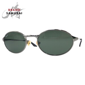 美品 Ray-Ban レイバン ヴィンテージ シルバー ブルー メタル RB3002 W2839 サングラス メンズ 409226