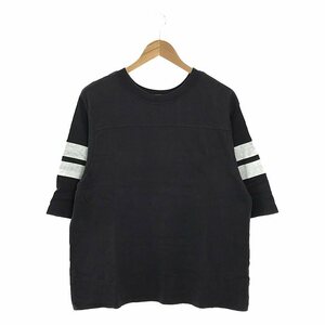 Americana / アメリカーナ | 【AP STUDIO】別注 ボーイフレンドフットボールTシャツ | F | チャコールグレー | レディース