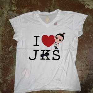 チャン・グンソク　I LOVE JKS イベント　半袖tシャツ　白　韓国fc cri-j ファンクラブ　THEBRILLIANTACHIEVEMENT 韓流　八d1