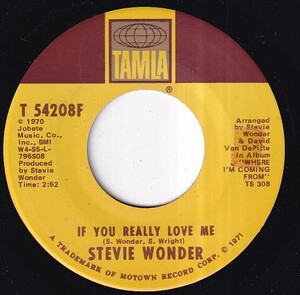 Stevie Wonder - If You Really Love Me / Think Of Me As Your Soldier (A) SF-X336