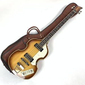 Greco グレコ バイオリンベースタイプ エレキベース Electric Bass Serial No.B840936 サンバースト系 ソフトケース付 ★ 簡易検査品