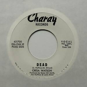 Cresa Watson 「Dead / Alpine Winter」 funk45 soul45 deep funk 7インチ