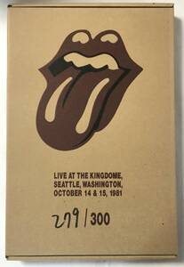 ROLLING STONES LIVE AT THE KINGDOME, SEATTLE, WASHINGTON, OCTOBER 14&15 1981 4CD 2VHS 新品 279/300