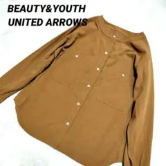 BEAUTY&YOUTH UNITED ARROWS　コットンノーカラーシャツ