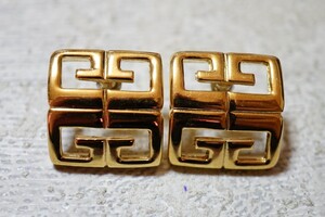 937 GIVENCHY/ジバンシィ 海外製 ブランド ゴールドカラー ピアス 両耳揃い ヴィンテージ アクセサリー 耳飾り 装飾品