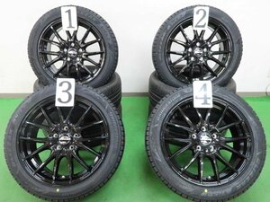 4本 社外 17インチ 7J +55 5H PCD114.3 スタッドレス 未使用 ブリヂストン ブリザック VRX3 2022年 215/50R17 WRX S4 VAG レヴォーグ VM VN