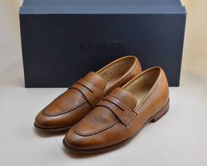 SALE!! BARKER 　UK5.5　4354GW12　バーカー　サドルローファー　CEDAR GRAIN　シダーグレイン　レザーソール　24-24.5cm相当 未使用品