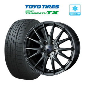 スタッドレスタイヤ ホイール 4本 ヴェルヴァ スポルト2 トーヨー ウィンタートランパス TX 185/65R15 フリード(GB5)