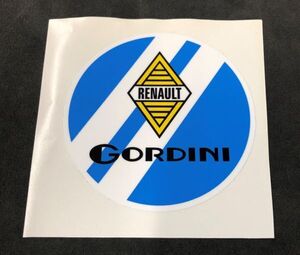 RENAULT GORDINI ステッカー ルノー ゴルディーニ ロゴデカール クラシックカー レトロカー ルノー8 ルノースポール アルピーヌ (Rena23c