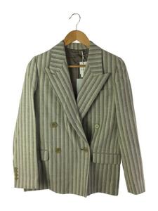 Acne Studios(Acne)◆テーラードジャケット/34/ウール/WHT/ストライプ/FN-WN-SUIT000307