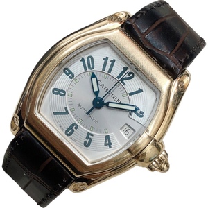 カルティエ Cartier ロードスターLM W62025V3 K18イエローゴールド 腕時計 メンズ 中古
